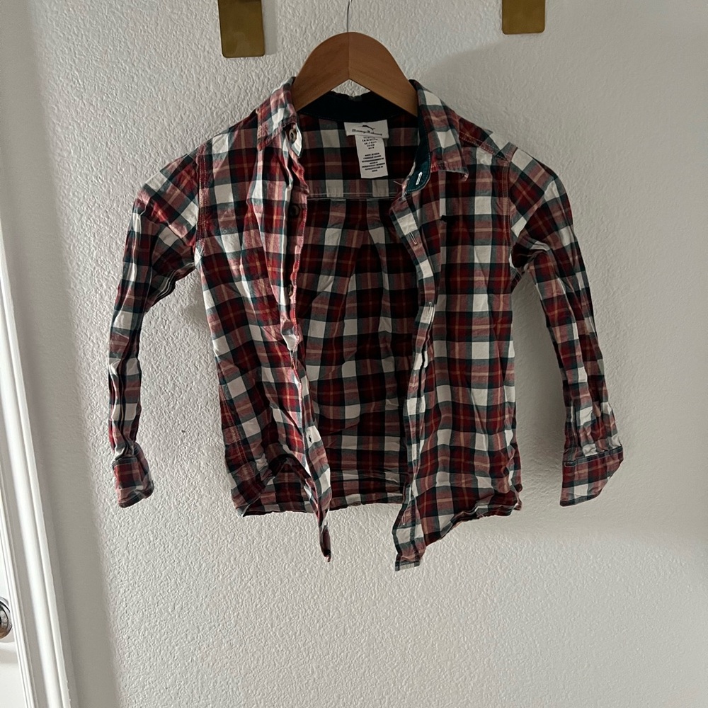 Boys Size 7/8 Tommy Bahama Plaid Shirt